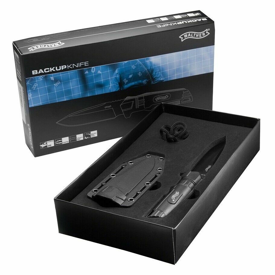 Walther BackUp Knife Vertical Horizontal Conceal Carry Mount Sheath Fixed Blade