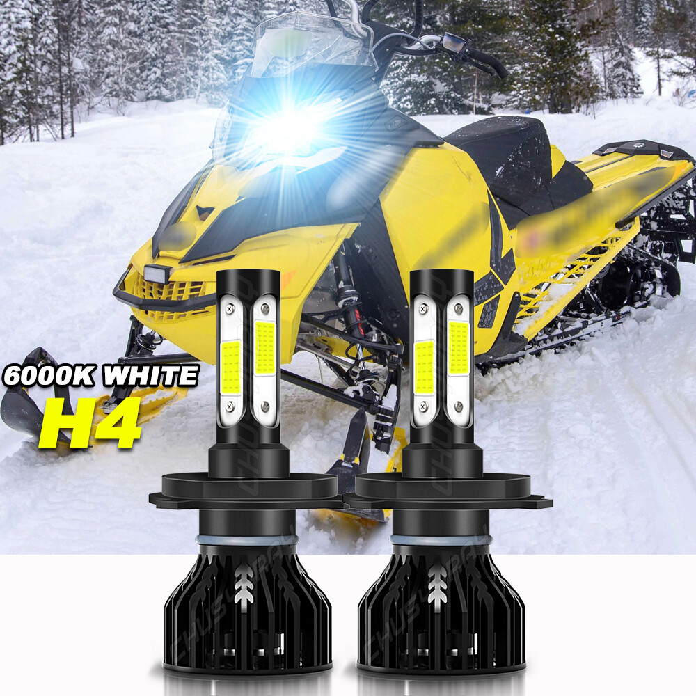 For Polaris XC 600: 1996-2003 Snowmobile 2870448; LED Headlight SUPER bulbs US