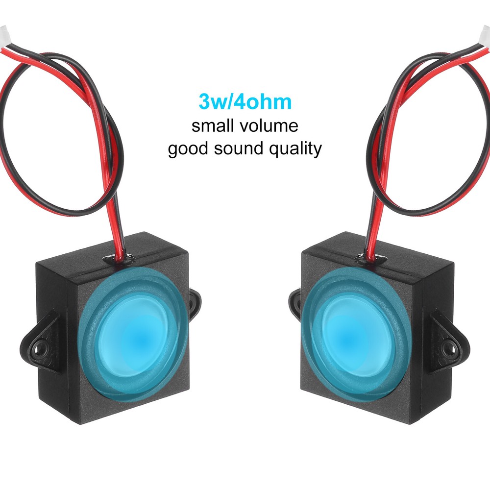 4Pcs Speaker 3 Watt 4 Ohm Mini Speaker Micro Speaker with JST-PH2.0 Interface