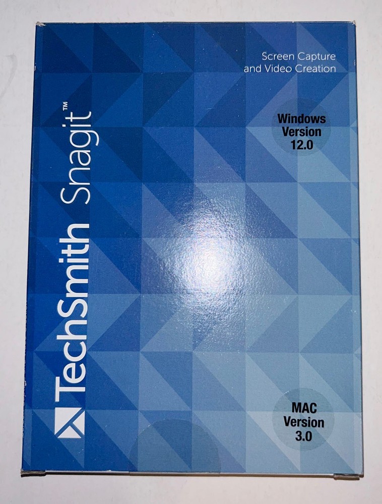 TechSmith Snagit Screen Capture & Video Creation CD Software. Windows 12! Mac 3!