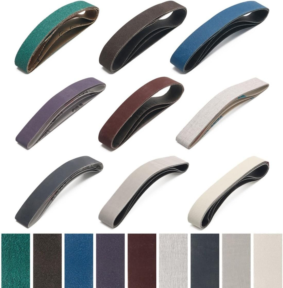 27Pcs 3/4" X 12" Replacement Knife Sharpener Sanding Belt Kit for Work Sharp ...