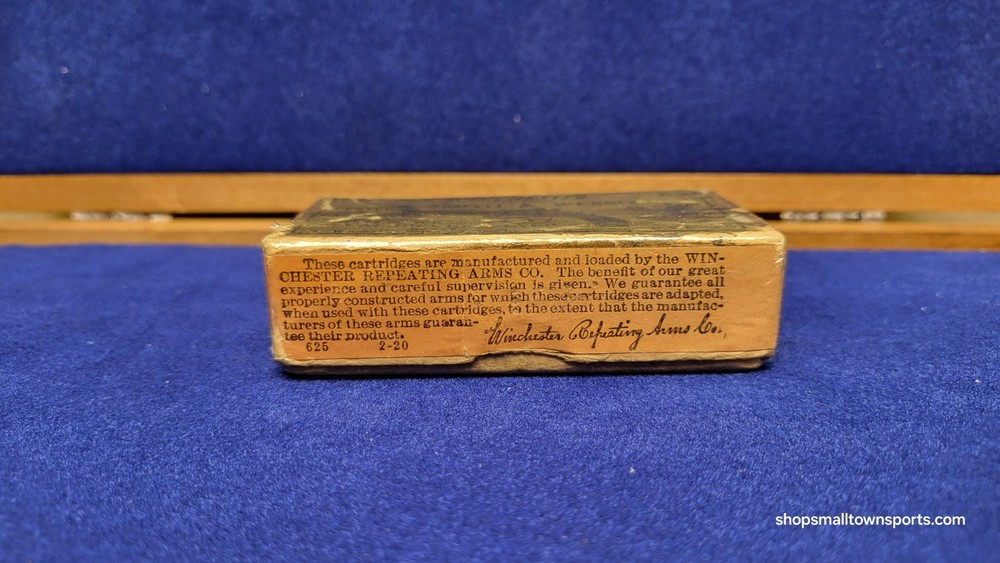 Winchester .32 Smith & Wesson Center Fire Vintage Empty Ammo Box