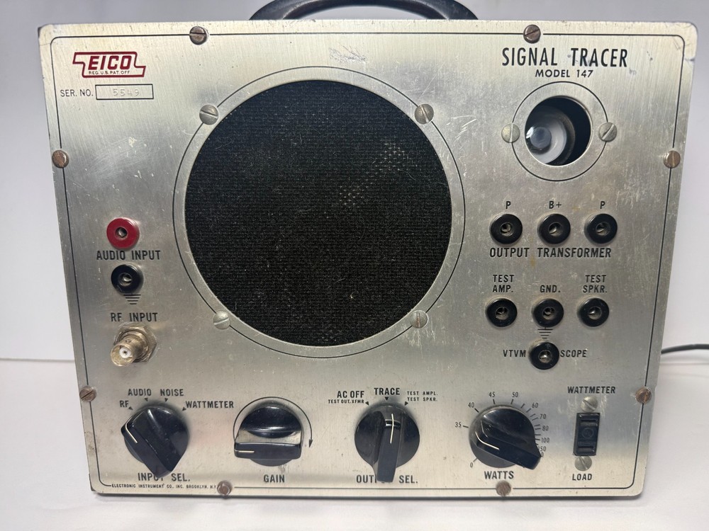 Vintage Eico Signal Tracker Model 147 w/ Manuals *Untested*