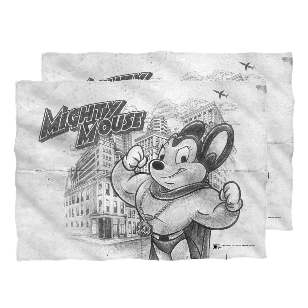Mighty Mouse "Sketch" Pillow Case - 20 x 28