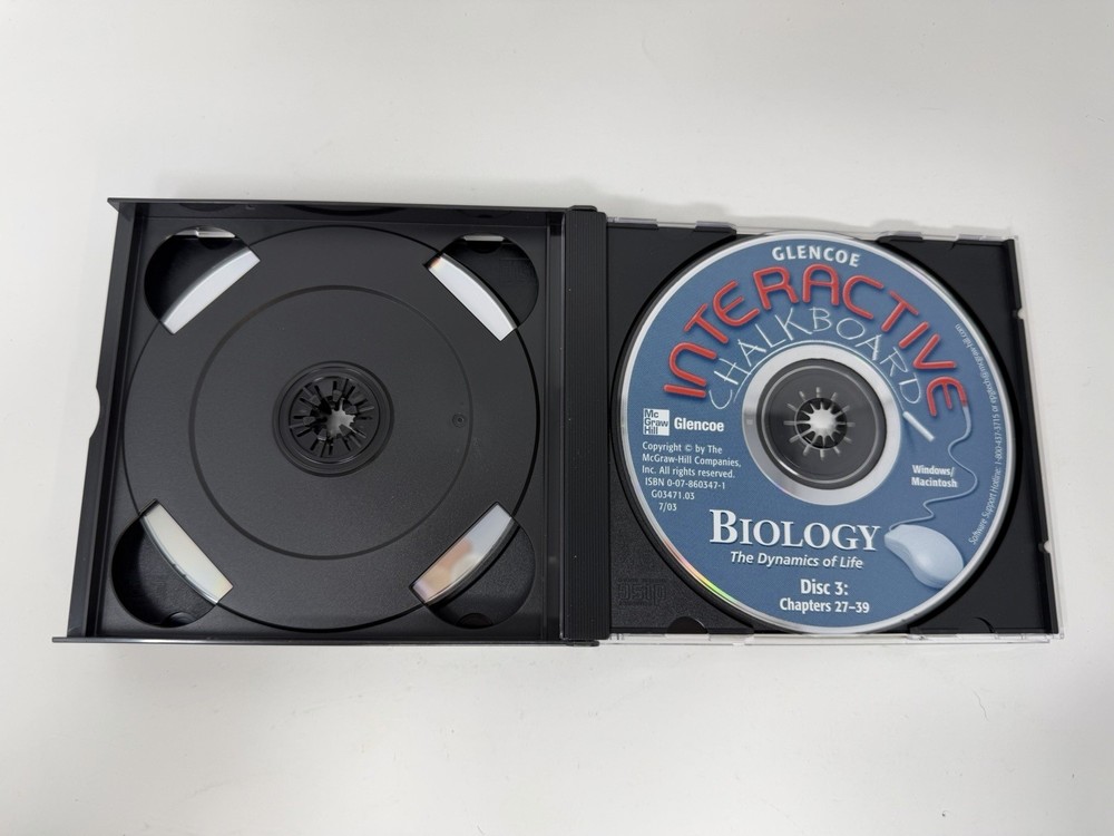Glencoe Biology: Interactive Chalkboard PC MAC CD-ROM - Chapter 1 - 39 - 3 Discs