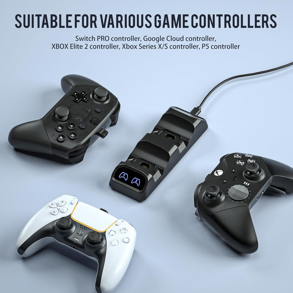 Switch 2 Controller Charger Dock – Fast Dual Charging Station for Nintendo Switc
