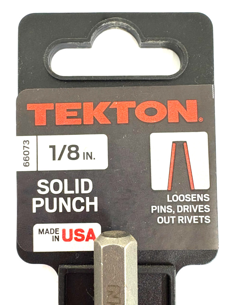 1/8" TEKTON 66073 SOLID PUNCH 4-1/2" LONG USA