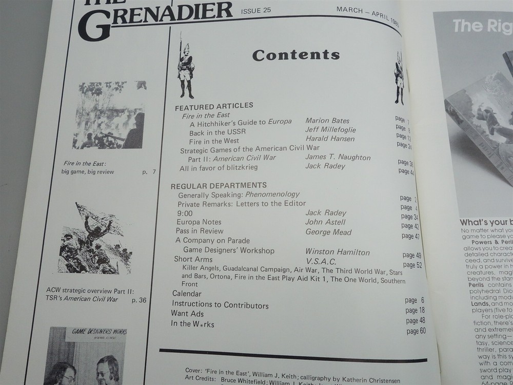 The Grenadier (Game Designers' Workshop): Issue # 25