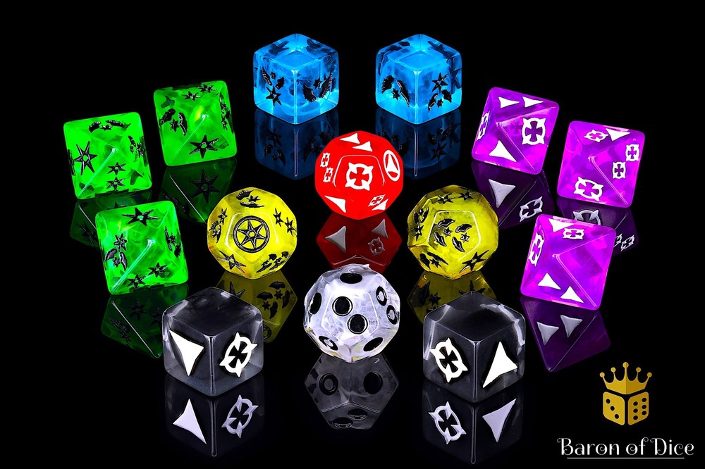 Galactic RPG, Dice Set  - 14 Premium Dice