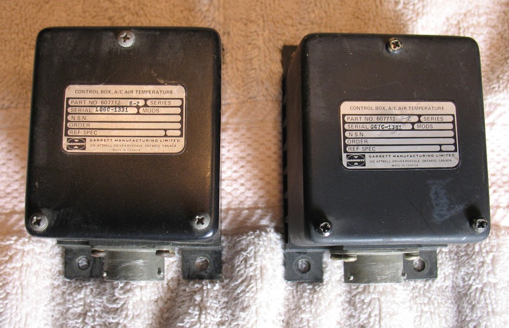 2 Air Temp Control Boxes  607712-6-2