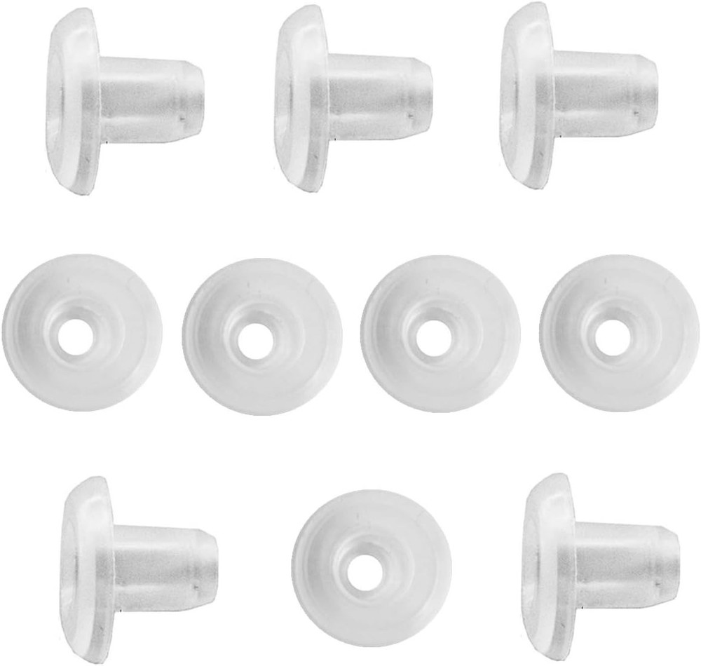 10pcs Horizontal Blinds Bottom Rail Ladder Cord Button Plug One Size, White