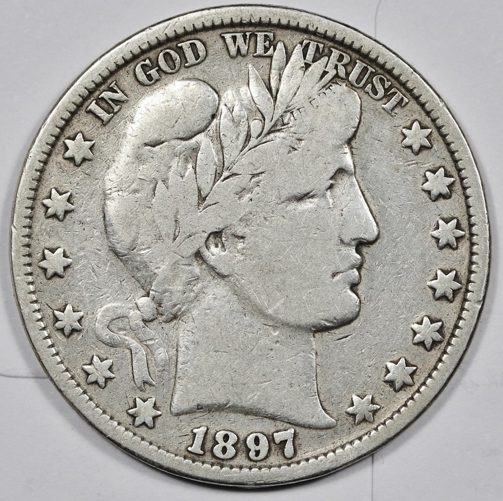 1897 Barber Half.  Fine.  211672