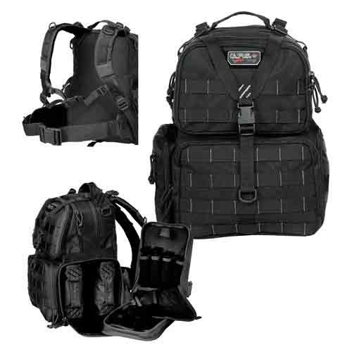 Gps Tactical Range Backpack - W/waist Strap Black Nylon