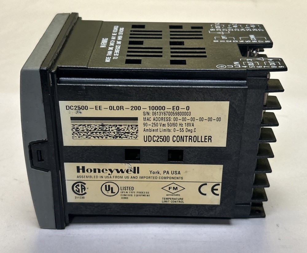 HONEYWELL,DC2500-EE-0L0R-200-10000-E0-0,UNIVERSAL DIGITAL CONTROLLER