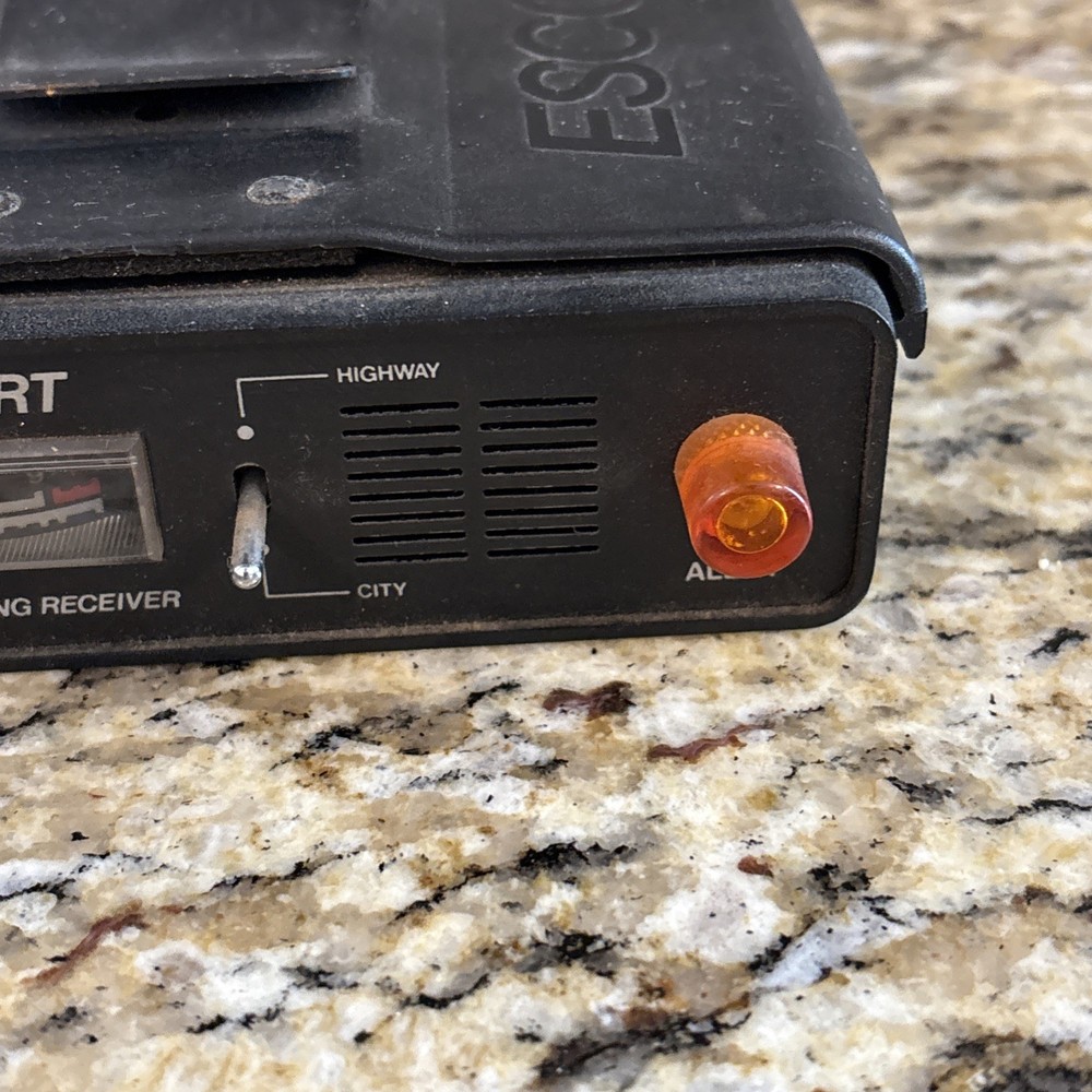 Escort Cincinnati Microwave Radar Warning Receiver Detector Vintage - UNTESTED!