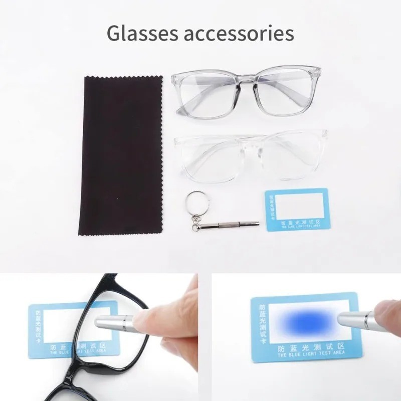 Blue Light Blocking Glasses 2 Pack Computer Screen Eyewear Gaming Glasses
