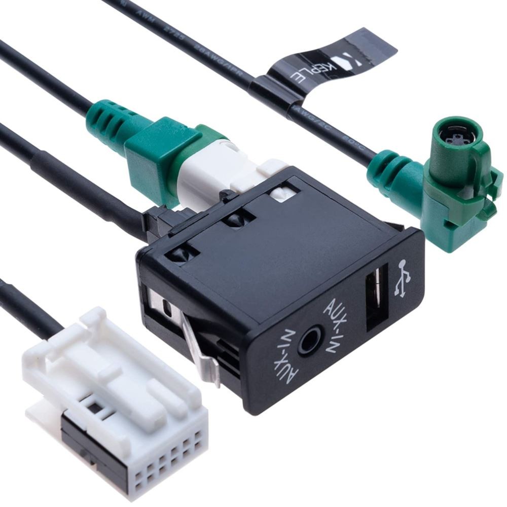USB AUX Port Switch Cable For BMW 1 3 Series X1 E81 E87 E88 E82 E90 E91 E92