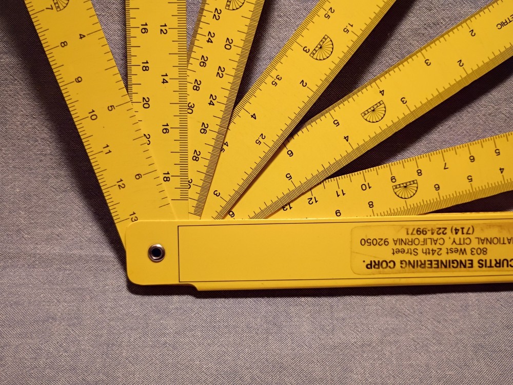 MULTISCALE Scaler Architect/Engineer Drafting Fan -Curtis Engineering Corp. used