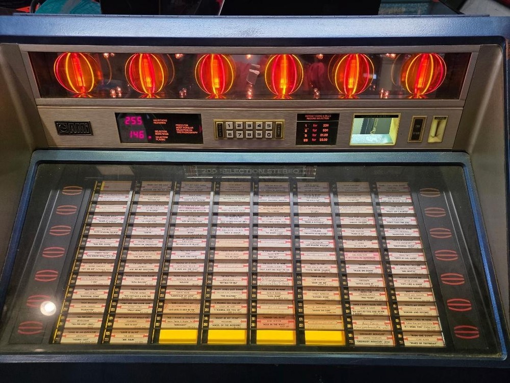 ROWE JUKEBOX FILLED WITH 45S-PICK UP ONLY