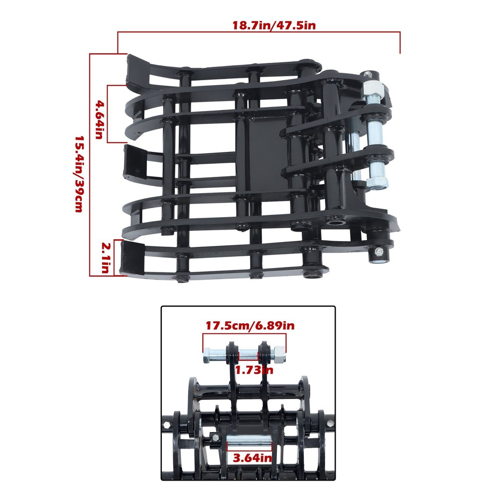 Grapple Grabber For 0.8 tons -1.5 tons Small Diggers Mini Excavator