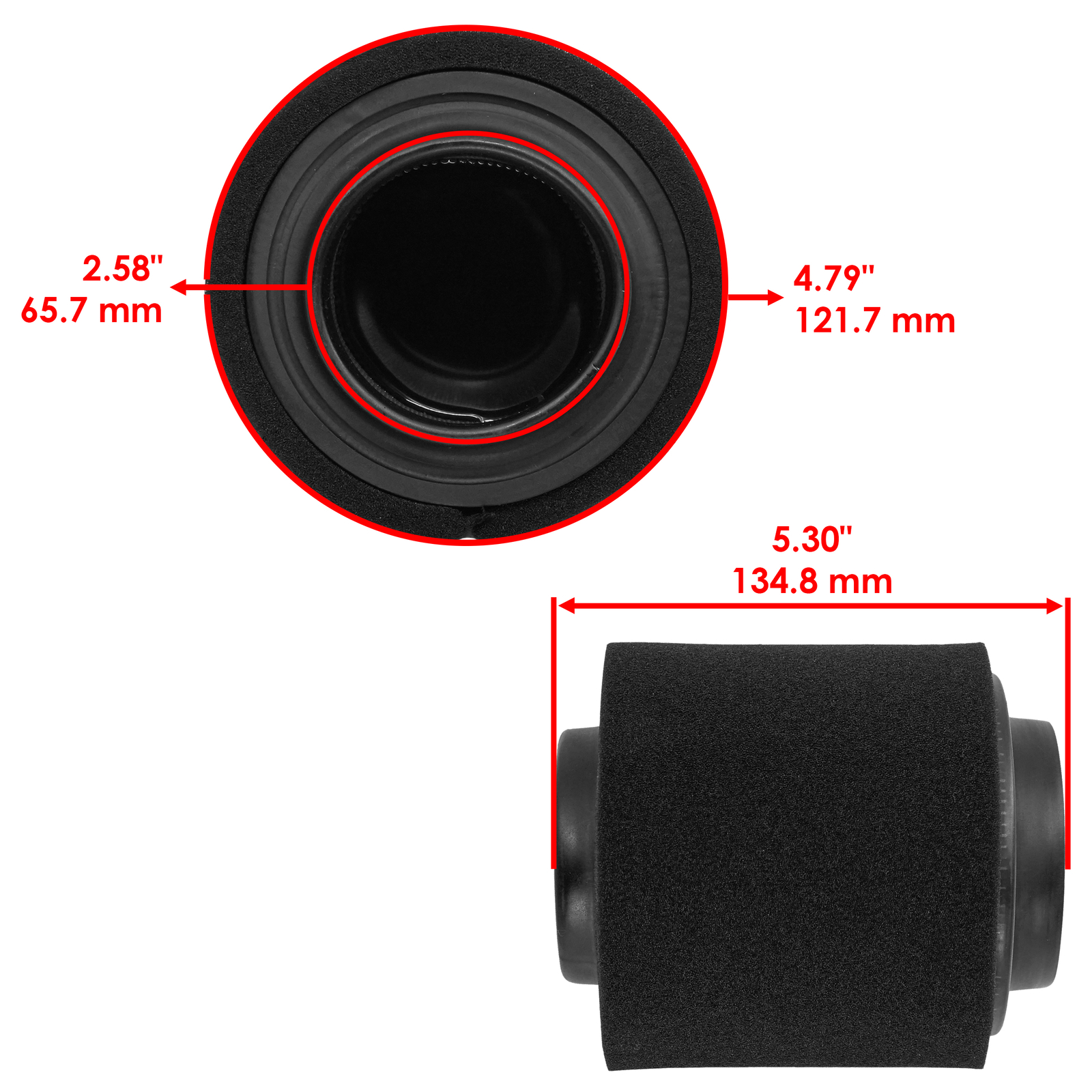 Caltric Air Filter For Polaris Trail Blazer 250 2001-2006 1253355