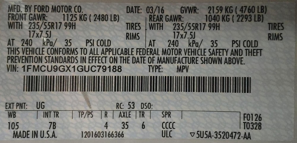 Used A/C Selector Switch fits: 2016 Ford Escape Front manual temperature control