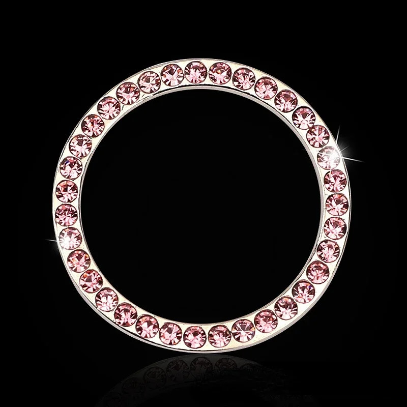Engine Start Stop Switch Button Crystal Rhinestone Cover Protector Ring Hand - s
