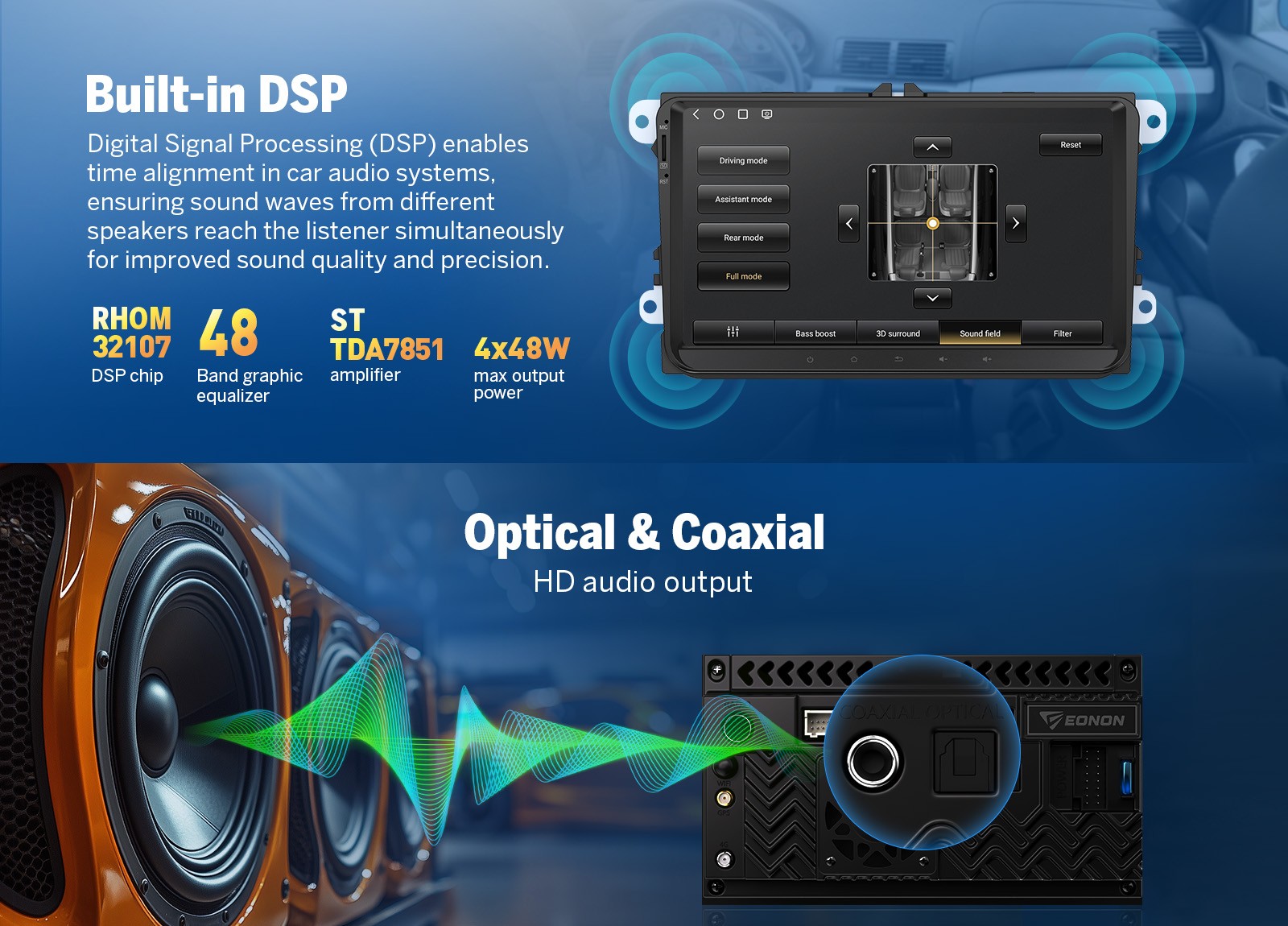 VWX6S Android 9" QLED 6+64GB for VW Tiguan Car Stereo Radio CarPlay GPS+CAM+DVR