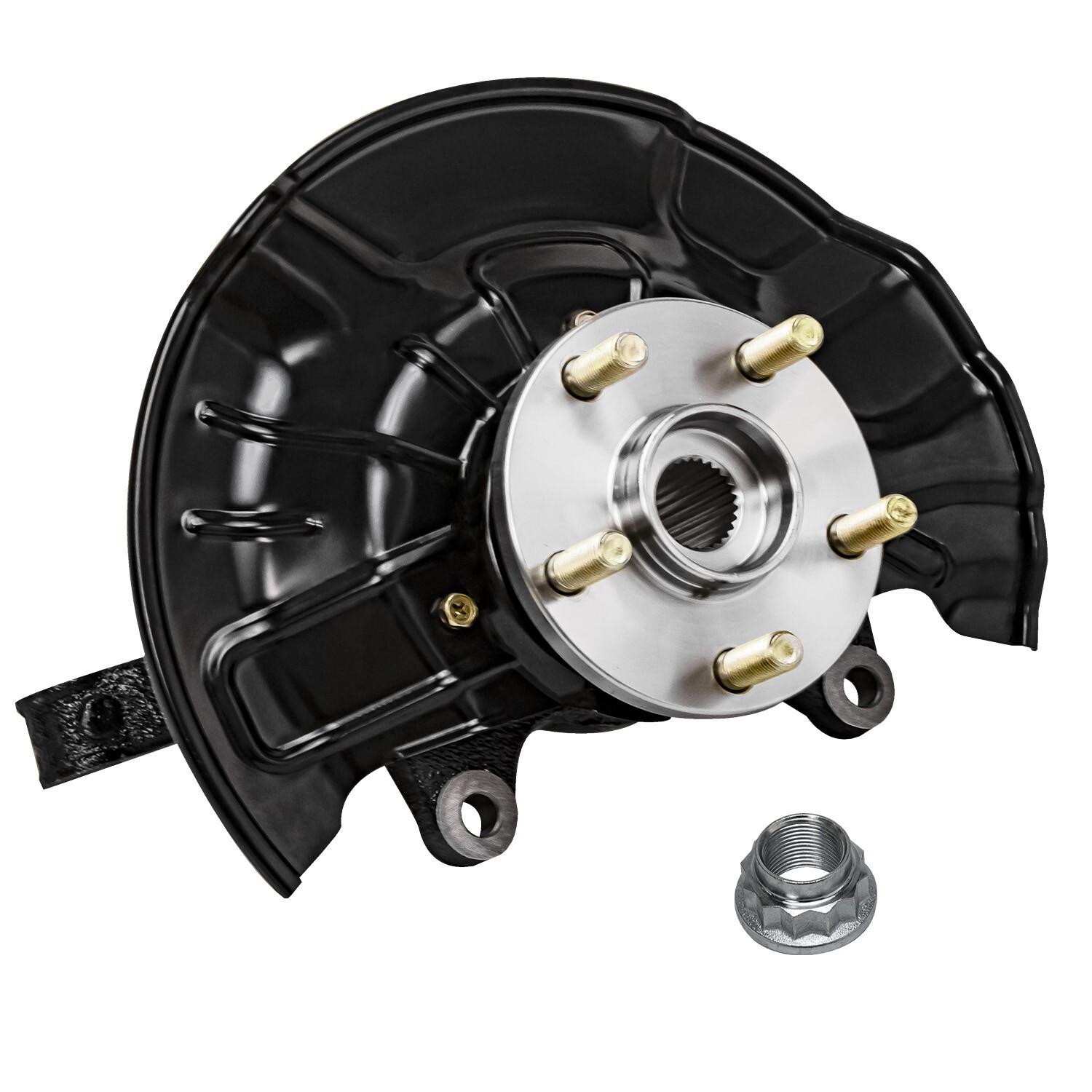 Front Steering Knuckles & Wheel Hub Bearings for 2014-2018 Toyota Corolla Matrix