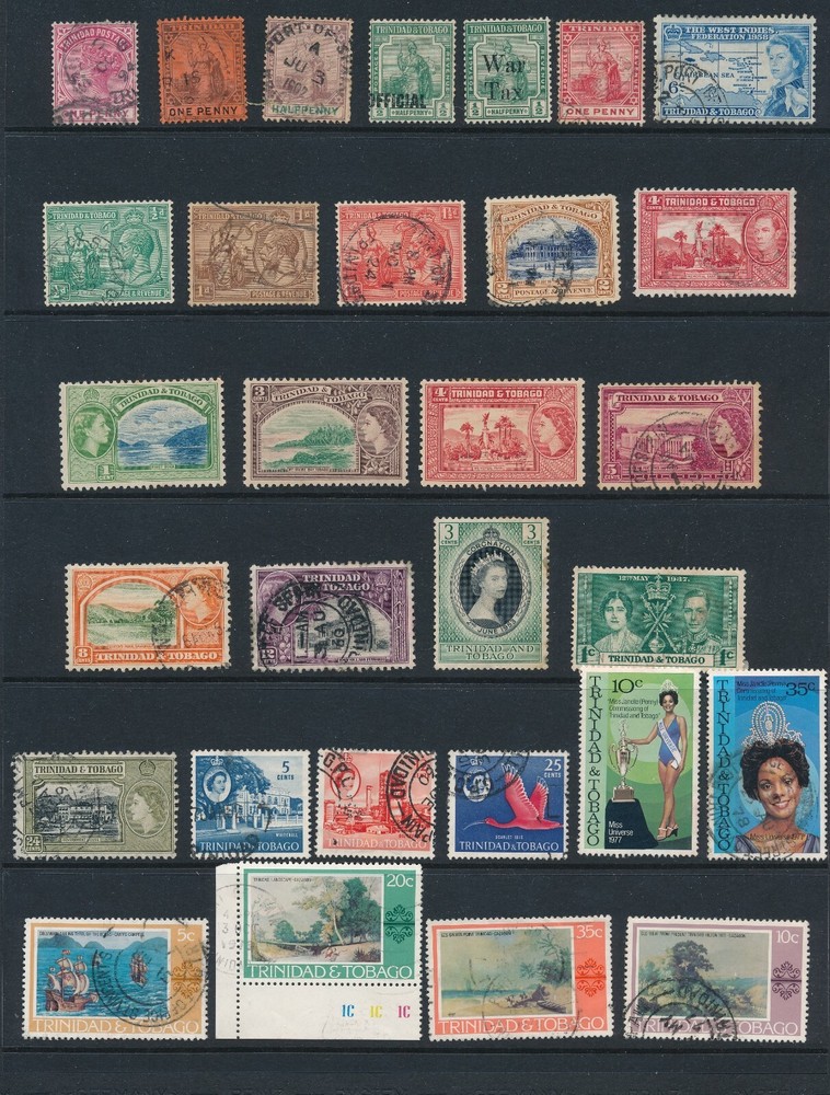 TRINIDAD, MAURITIUS & SIERRA LEONE, 65+ DIFF MH & USED