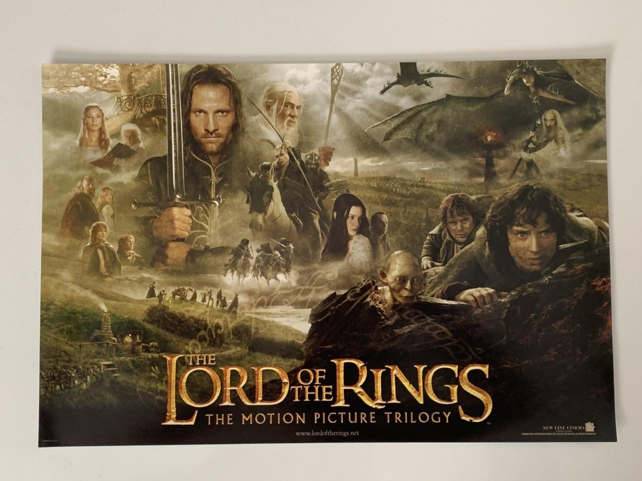 The Lord of the Rings Trilogy Mini One Sheet Movie Poster 2003 Peter Jackson
