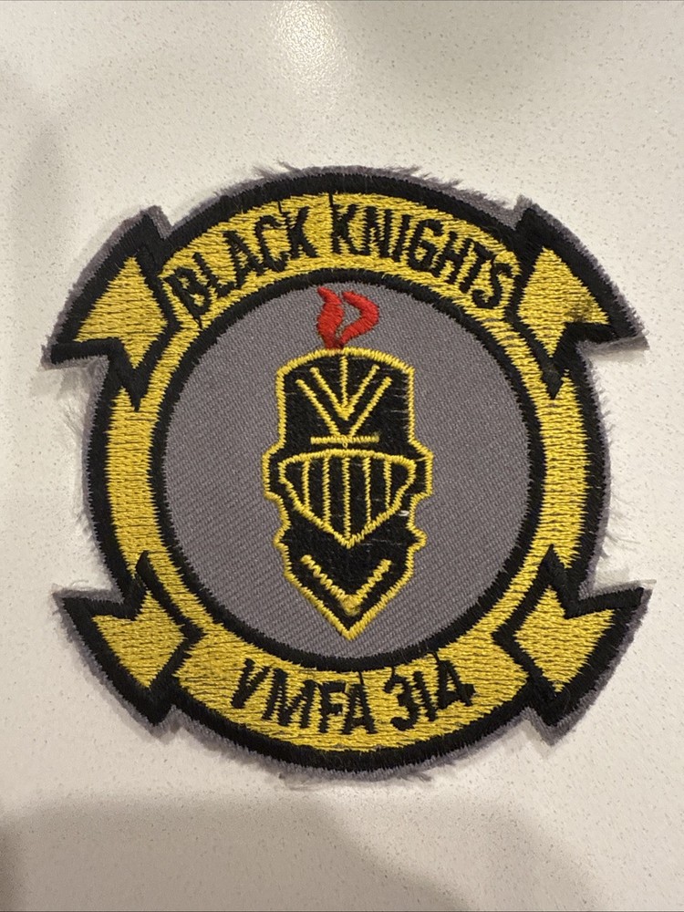 USMC Marines Squadron Patch: VMFA-314 "Black Knights" squadron