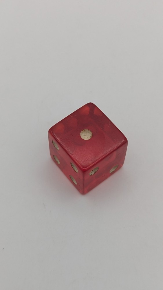 Vintage Cherry Translucent Bakelite Dice