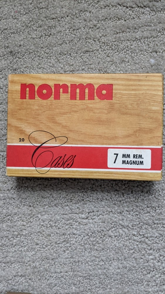NORMA 7 MM REM. MAGNUM EMPTY UNPRIMED CASE BOX