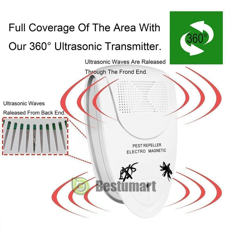 Electronic Ultrasonic Anti Rat Mouse Bug Mosquito Flea Cockroach Pest Repeller