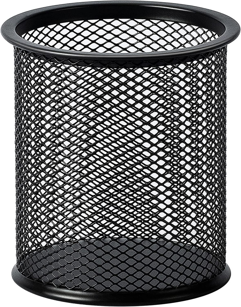 Wire Mesh Pen Cup, Black