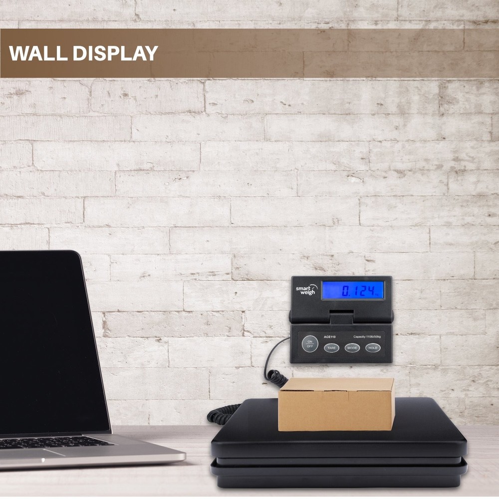 Accurate 110lb Shipping Scale, Separate Wall-Mount Screen