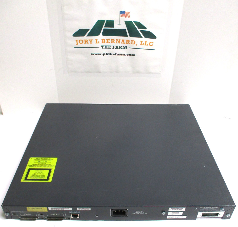 ANATEL , WS-3750-48PS-S , ETHERNET SWITCH , 48-PORT ,  CLEAN - USED