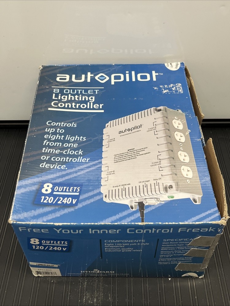 AutoPilot 8 Light Controller APCL8DX  (120/240V) 8000 watt HID Controller