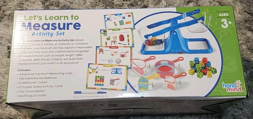 Let's Learn to Measure Activity Set - Hand2Mind School Educational Kids
