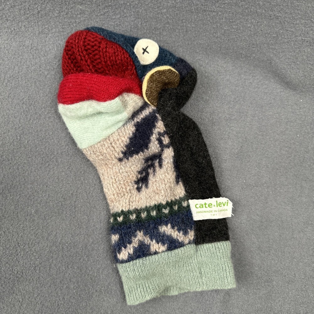 Cate & Levi Monkey Knit Wool Hand Puppet