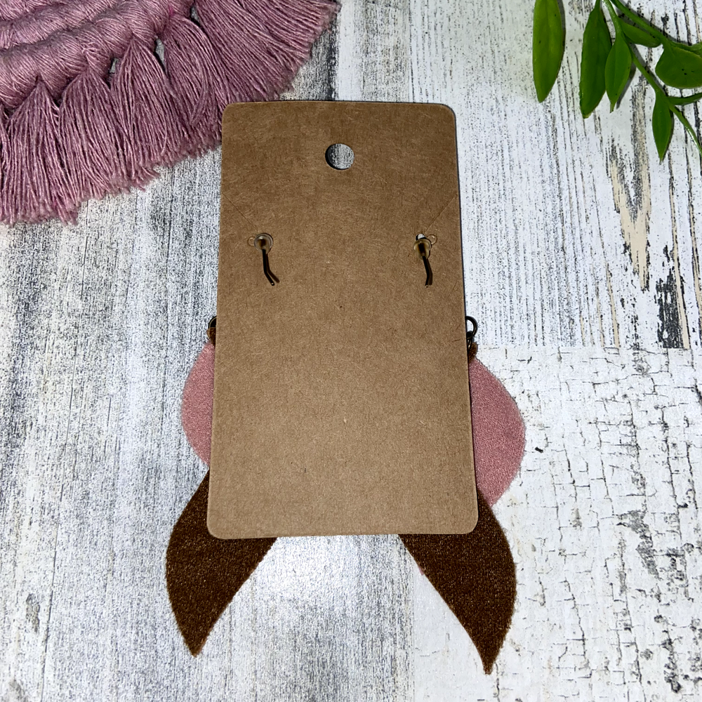 Handmade Boho Felt Dangle Earrings