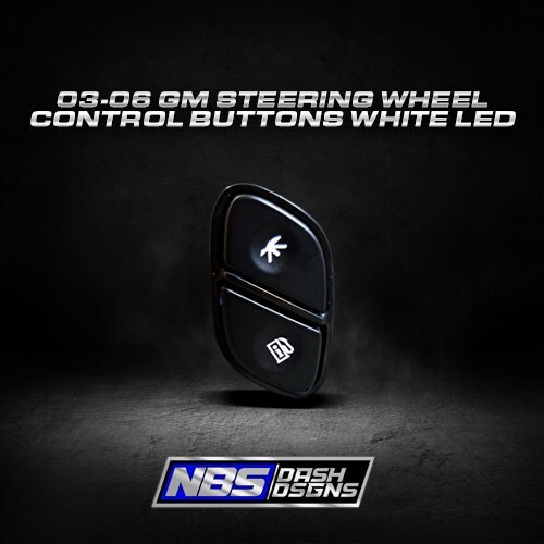 2003-2006 Gm Steering Wheel Control Buttons (Cold White Led)