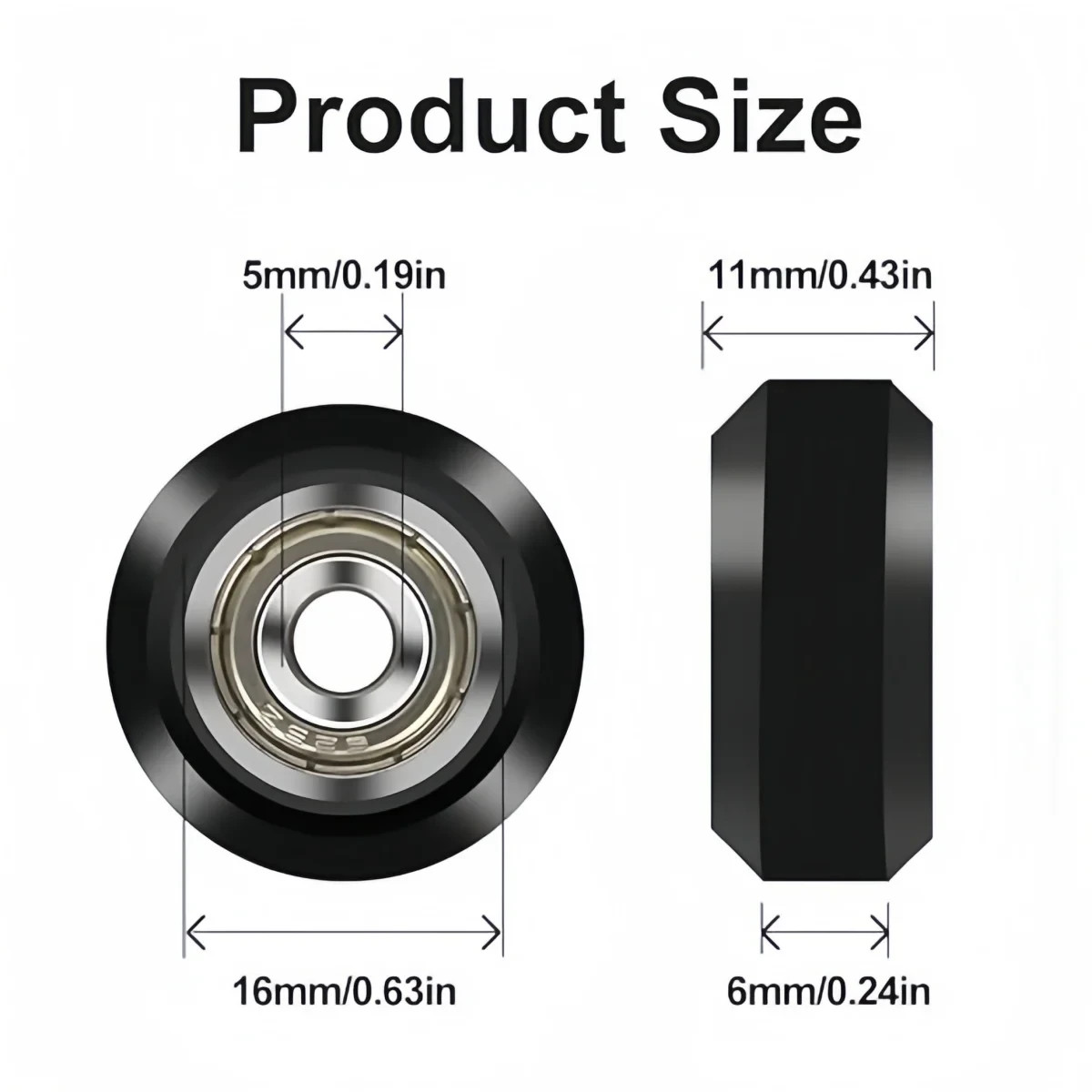 Creality 3D Printer POM Wheel Plastic Pulley Linear Bearing for Ender 3/CR-10