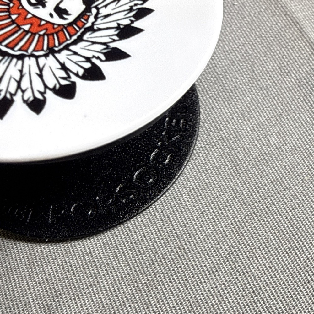 Indians Mascot Head Popsocket White