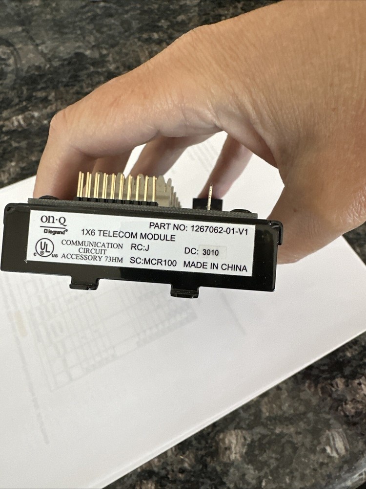Legrand On-Q 1x6 Location Basic Telecom Phone Module (1267062-01-V1)