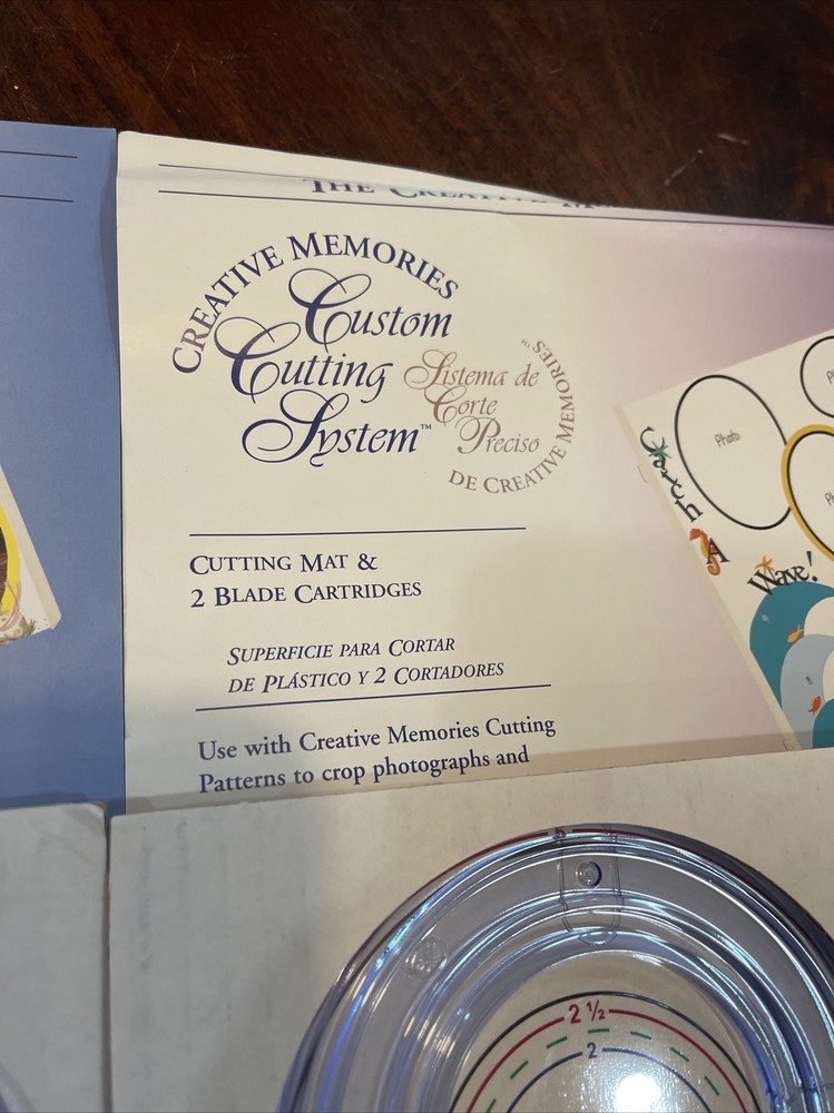 Creative Memories Custom Cutting System Patterns Templates Circles Ovals Lot