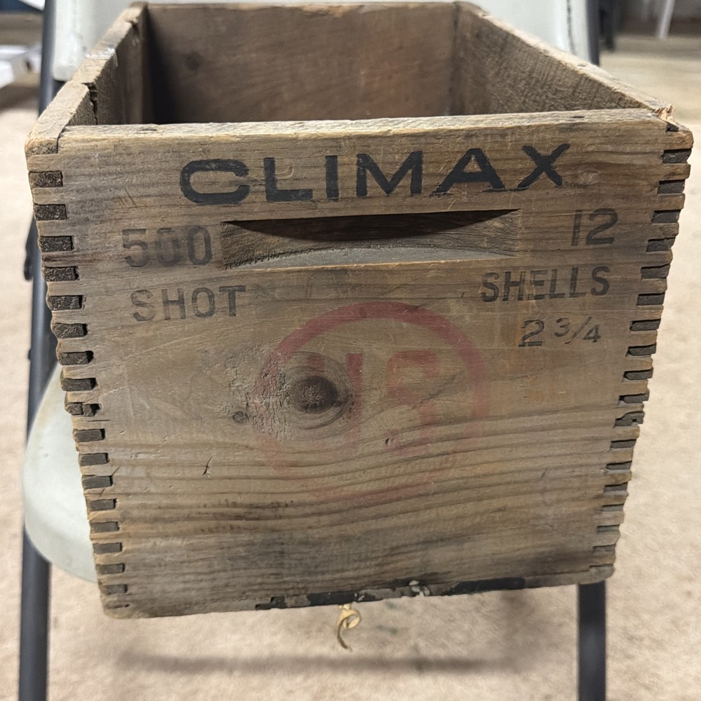 Climax Shot-shells Wooden Box