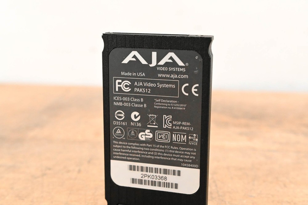 AJA PAK512 SSD Module for Ki Pro Systems CG01WEG