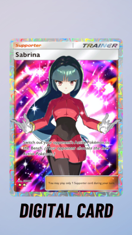 Pokemon TCG Pocket Sabrina Full Art Genetic Apex Trade 2 Star ⭐⭐ (English)